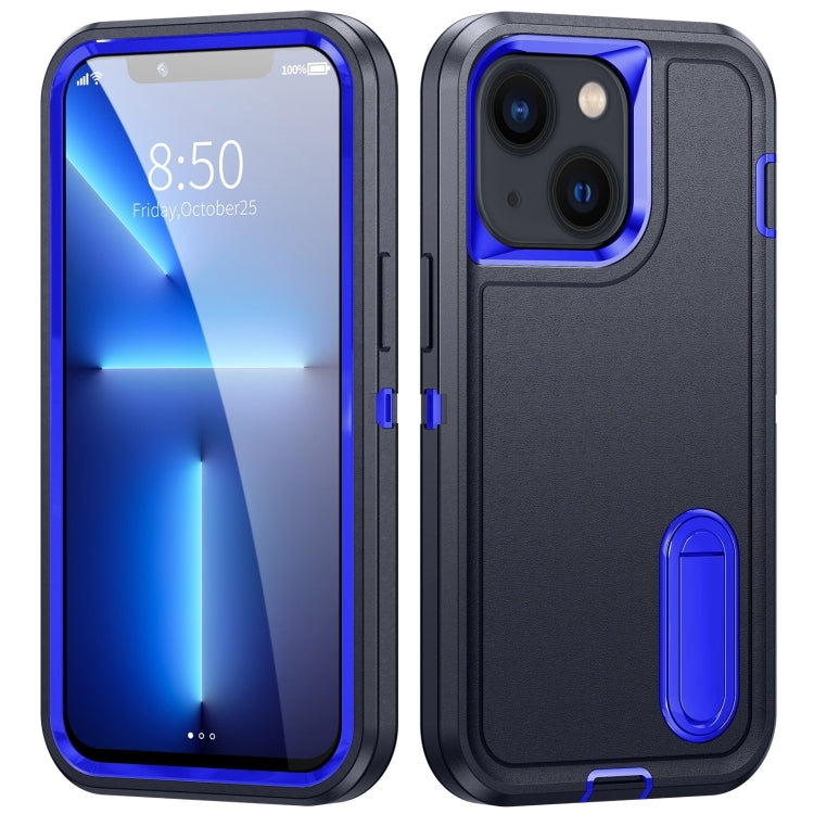 3 in 1 Rugged Holder Phone Case, For iPhone 14, For iPhone 14 Plus, For iPhone 14 Pro, For iPhone 14 Pro Max