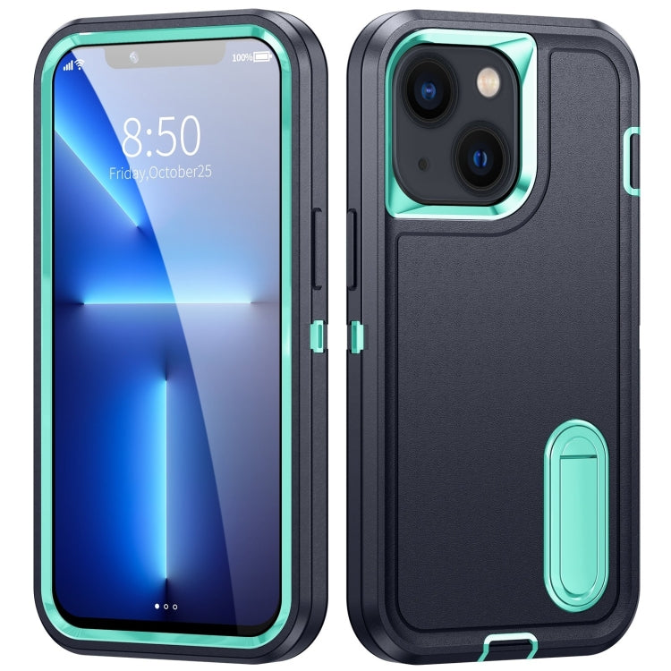 3 in 1 Rugged Holder Phone Case, For iPhone 14, For iPhone 14 Plus, For iPhone 14 Pro, For iPhone 14 Pro Max
