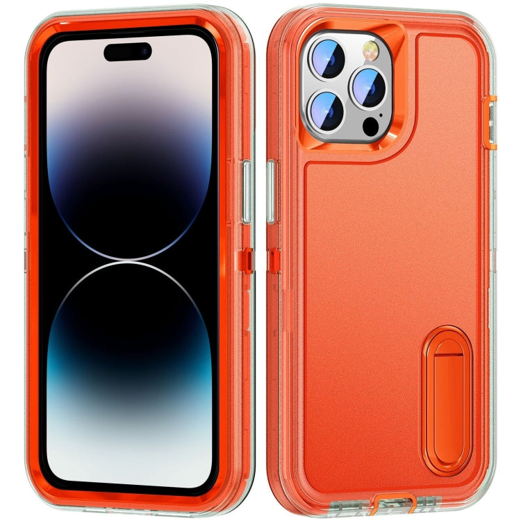 3 in 1 Rugged Holder Phone Case, For iPhone 14, For iPhone 14 Plus, For iPhone 14 Pro, For iPhone 14 Pro Max