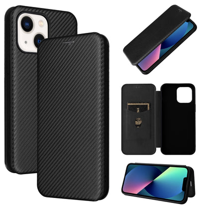 جراب هاتف جلدي مغناطيسي من ألياف الكربون، مناسب لأجهزة iPhone 14 وiPhone 14 Plus وiPhone 14 Pro وiPhone 14 Pro Max