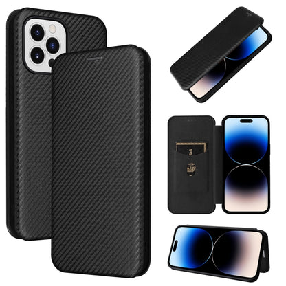جراب هاتف جلدي مغناطيسي من ألياف الكربون، مناسب لأجهزة iPhone 14 وiPhone 14 Plus وiPhone 14 Pro وiPhone 14 Pro Max