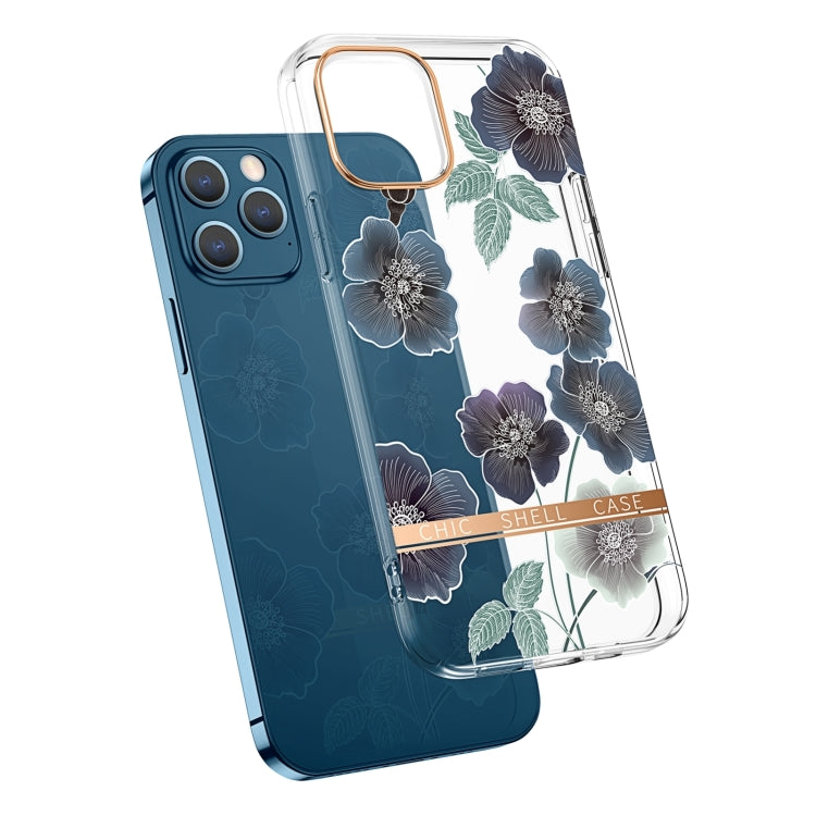 جراب هاتف شفاف مطلي كهربائيًا على شكل زهرة، مناسب لأجهزة iPhone 14 وiPhone 14 Pro وiPhone 14 Plus وiPhone 14 Pro Max