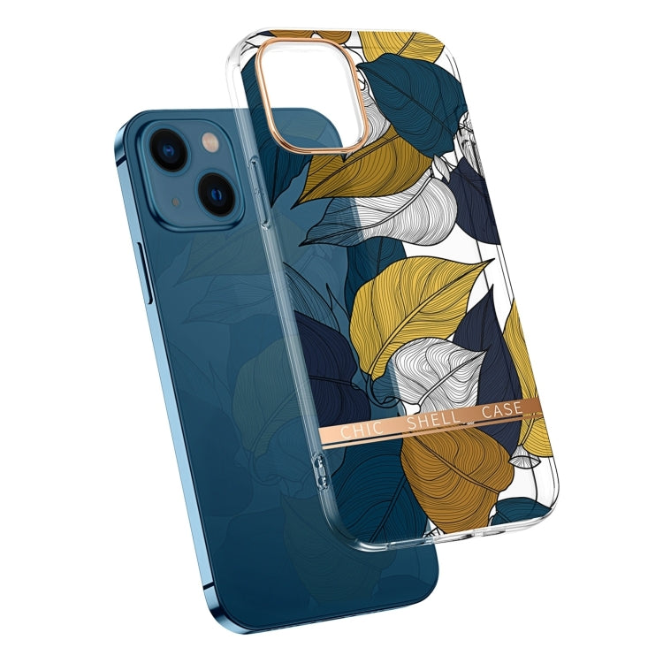 جراب هاتف شفاف مطلي كهربائيًا على شكل زهرة، مناسب لأجهزة iPhone 14 وiPhone 14 Pro وiPhone 14 Plus وiPhone 14 Pro Max