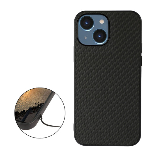 جراب هاتف من ألياف الكربون، مناسب لأجهزة iPhone 14 وiPhone 14 Plus وiPhone 14 Pro وiPhone 14 Pro Max