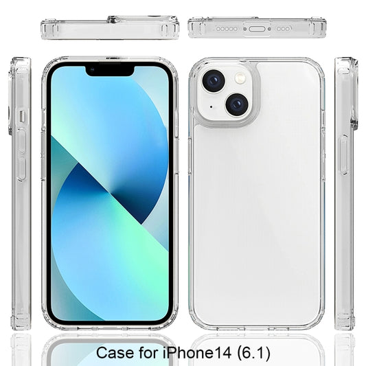 جراب هاتف مقاوم للصدمات والخدش مصنوع من مادة TPU + أكريليك، مناسب لأجهزة iPhone 14 وiPhone 14 Plus وiPhone 14 Pro وiPhone 14 Pro Max