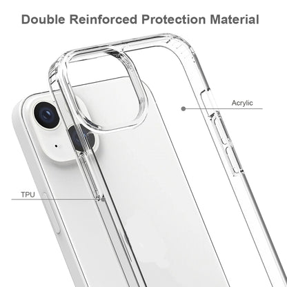 جراب هاتف مقاوم للصدمات والخدش مصنوع من مادة TPU + أكريليك، مناسب لأجهزة iPhone 14 وiPhone 14 Plus وiPhone 14 Pro وiPhone 14 Pro Max