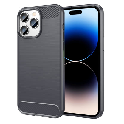 جراب هاتف من ألياف الكربون المصقولة من مادة TPU، مناسب لأجهزة iPhone 14 Pro Max وiPhone 14 Plus وiPhone 14 وiPhone 14 Pro