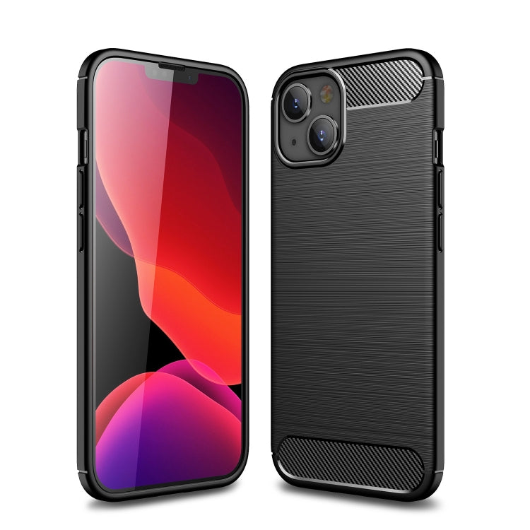 جراب هاتف من ألياف الكربون المصقولة من مادة TPU، مناسب لأجهزة iPhone 14 Pro Max وiPhone 14 Plus وiPhone 14 وiPhone 14 Pro