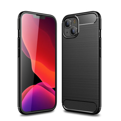 جراب هاتف من ألياف الكربون المصقولة من مادة TPU، مناسب لأجهزة iPhone 14 Pro Max وiPhone 14 Plus وiPhone 14 وiPhone 14 Pro