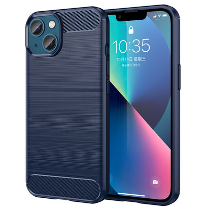 جراب هاتف من ألياف الكربون المصقولة من مادة TPU، مناسب لأجهزة iPhone 14 Pro Max وiPhone 14 Plus وiPhone 14 وiPhone 14 Pro