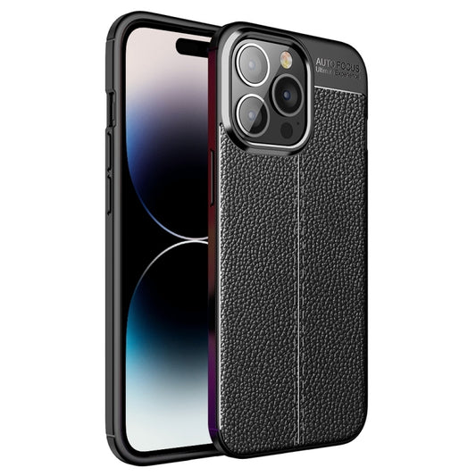 جراب هاتف من مادة TPU بنسيج الليتشي، مناسب لأجهزة iPhone 14 Pro وiPhone 14 Pro Max وiPhone 14 وiPhone 14 Plus