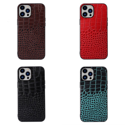 Crocodile Top Layer Cowhide Leather Case, For iPhone 14 Plus, For iPhone 14 Pro Max, For iPhone 14 Pro, For iPhone 14
