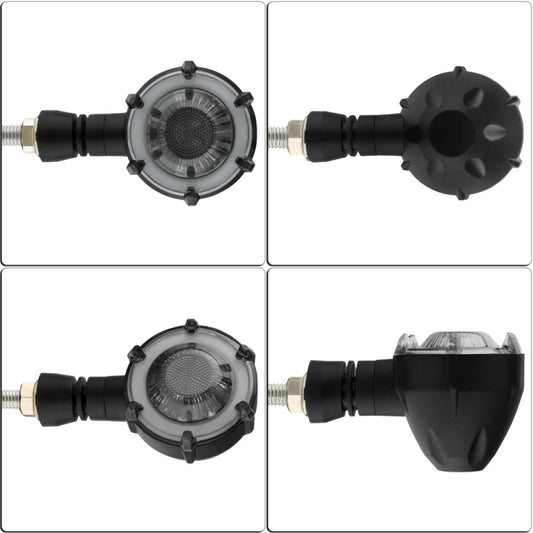 PE-ZSD-174 Motorcycle Flashing Rotation Mode LED Two-color Modified Round Turn Signal Light
