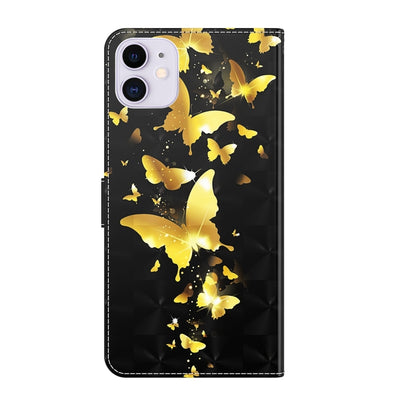 3D Painting Pattern Flip Leather Phone Case, For iPhone 14, For iPhone 14 Plus, For iPhone 14 Pro, For iPhone 14 Pro Max