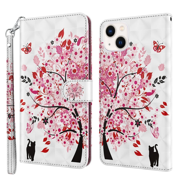3D Painting Pattern Flip Leather Phone Case, For iPhone 14, For iPhone 14 Plus, For iPhone 14 Pro, For iPhone 14 Pro Max