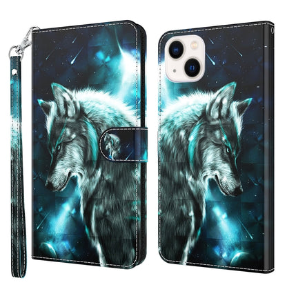 3D Painting Pattern Flip Leather Phone Case, For iPhone 14, For iPhone 14 Plus, For iPhone 14 Pro, For iPhone 14 Pro Max