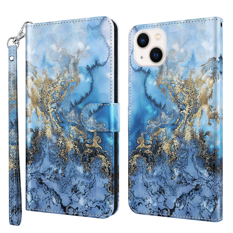 3D Painting Pattern Flip Leather Phone Case, For iPhone 14, For iPhone 14 Plus, For iPhone 14 Pro, For iPhone 14 Pro Max