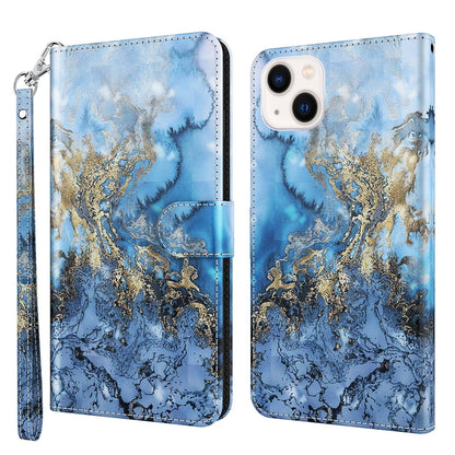 3D Painting Pattern Flip Leather Phone Case, For iPhone 14, For iPhone 14 Plus, For iPhone 14 Pro, For iPhone 14 Pro Max