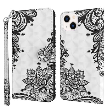 3D Painting Pattern Flip Leather Phone Case, For iPhone 14, For iPhone 14 Plus, For iPhone 14 Pro, For iPhone 14 Pro Max