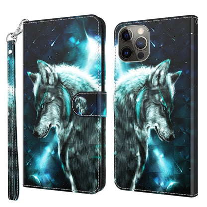 3D Painting Pattern Flip Leather Phone Case, For iPhone 14, For iPhone 14 Plus, For iPhone 14 Pro, For iPhone 14 Pro Max