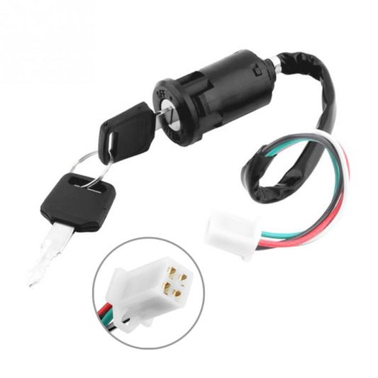 5 PCS Motorcycle Female Plug Ignition Key Switch Set, Female Plug
