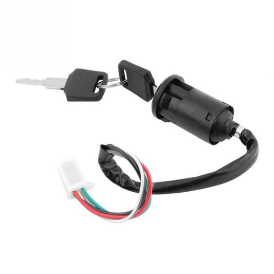 5 PCS Motorcycle Female Plug Ignition Key Switch Set, Female Plug