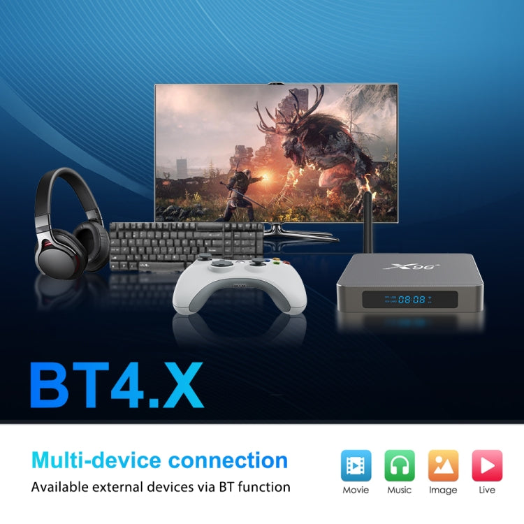 X96 X6 8K Smart TV BOX Android 11.0 Media Player, RK3566 Quad Core ARM Cortex A55, RAM: 8GB, ROM: 128GB