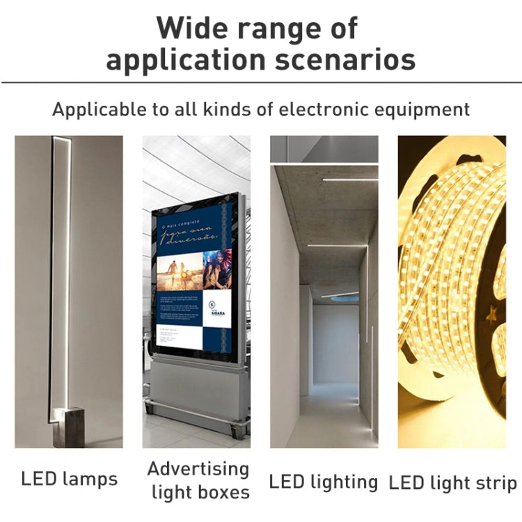 محول طاقة LED AC170-240V، DC12V 5A 60W، DC24V 2.5A 60W، DC12V 8.5A 100W، DC24V 4.5A 100W، DC12V 12.5A 150W، DC24V 6.3A 150W، DC12V 33.3A 400W، DC24V 16.7A 400W