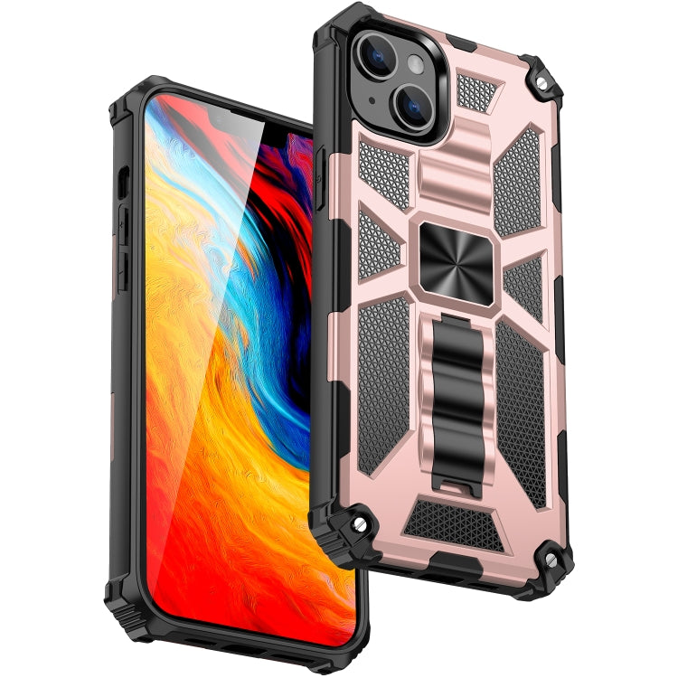 جراب هاتف مغناطيسي مقاوم للصدمات من ارمور مصنوع من مادة TPU + PC مع حامل، لهاتف iPhone 14، وiPhone 14 Pro، وiPhone 14 Pro Max، وiPhone 14 Plus