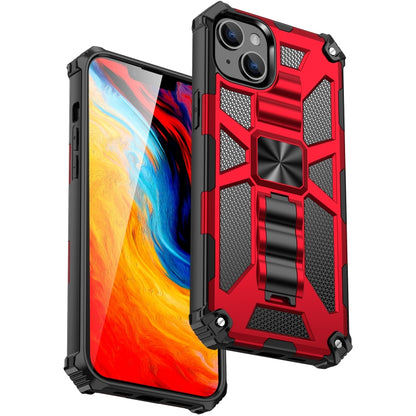جراب هاتف مغناطيسي مقاوم للصدمات من ارمور مصنوع من مادة TPU + PC مع حامل، لهاتف iPhone 14، وiPhone 14 Pro، وiPhone 14 Pro Max، وiPhone 14 Plus