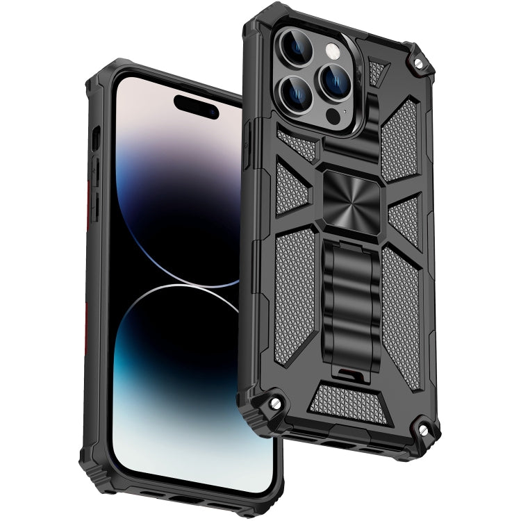 جراب هاتف مغناطيسي مقاوم للصدمات من ارمور مصنوع من مادة TPU + PC مع حامل، لهاتف iPhone 14، وiPhone 14 Pro، وiPhone 14 Pro Max، وiPhone 14 Plus
