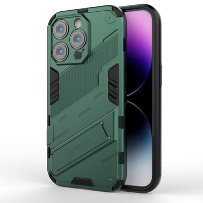 جراب هاتف Punk Armor 2 في 1 من قطعة واحدة + TPU، لهاتف iPhone 14، وiPhone 14 Plus، وiPhone 14 Pro، وiPhone 14 Pro Max