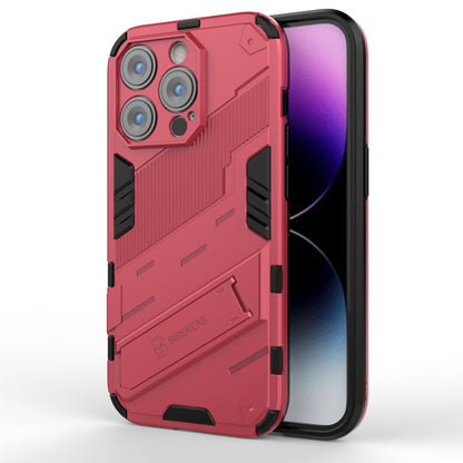 جراب هاتف Punk Armor 2 في 1 من قطعة واحدة + TPU، لهاتف iPhone 14، وiPhone 14 Plus، وiPhone 14 Pro، وiPhone 14 Pro Max