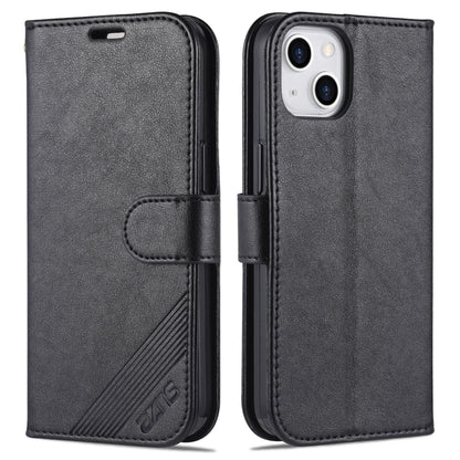 جراب جلدي أفقي قابل للطي من AZNS بتصميم جلد الغنم، مناسب لأجهزة iPhone 14 وiPhone 14 Plus وiPhone 14 Pro وiPhone 14 Pro Max