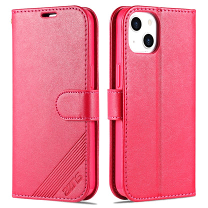 جراب جلدي أفقي قابل للطي من AZNS بتصميم جلد الغنم، مناسب لأجهزة iPhone 14 وiPhone 14 Plus وiPhone 14 Pro وiPhone 14 Pro Max