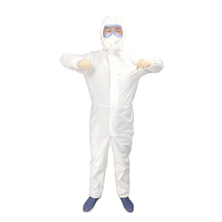 Waterproof Disposable SF Non-woven Breathable Film Siamese Isolation Suit Safely Clothes, 185cm / XXXL