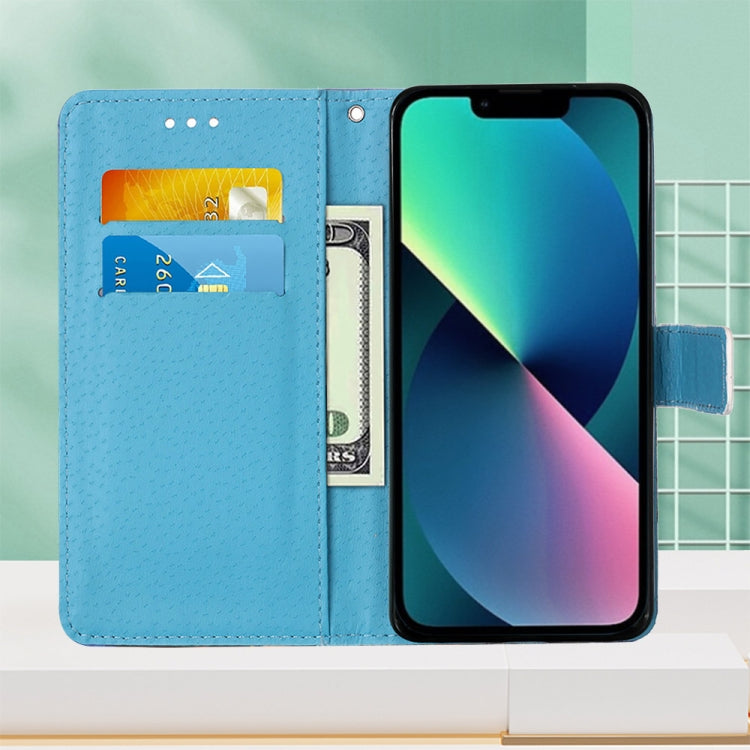 جراب جلدي مسطح مطلي مع حبل وفتحة للبطاقات ومحفظة وحامل، لهاتف iPhone 14، وiPhone 14 Plus، وiPhone 14 Pro، وiPhone 14 Pro Max