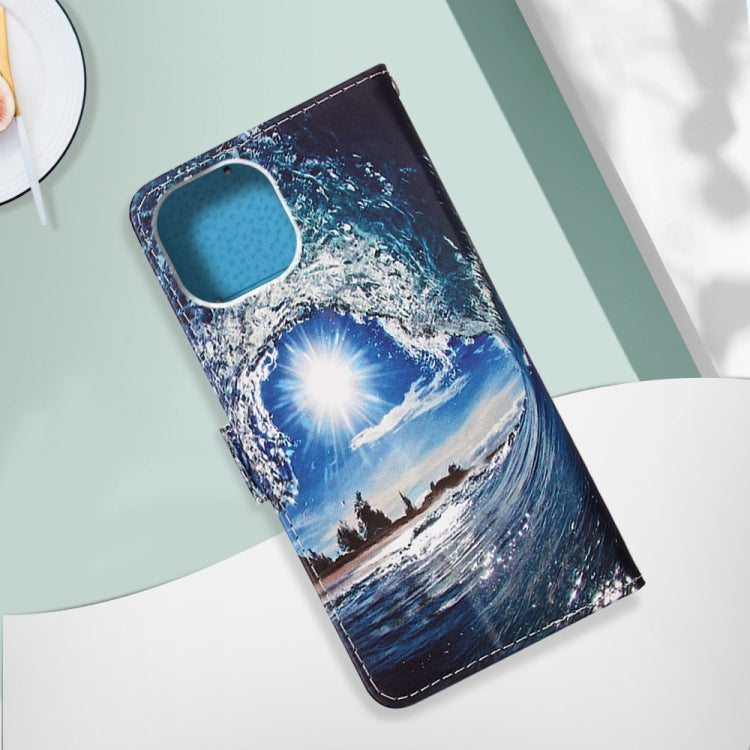 جراب جلدي مسطح مطلي مع حبل وفتحة للبطاقات ومحفظة وحامل، لهاتف iPhone 14، وiPhone 14 Plus، وiPhone 14 Pro، وiPhone 14 Pro Max