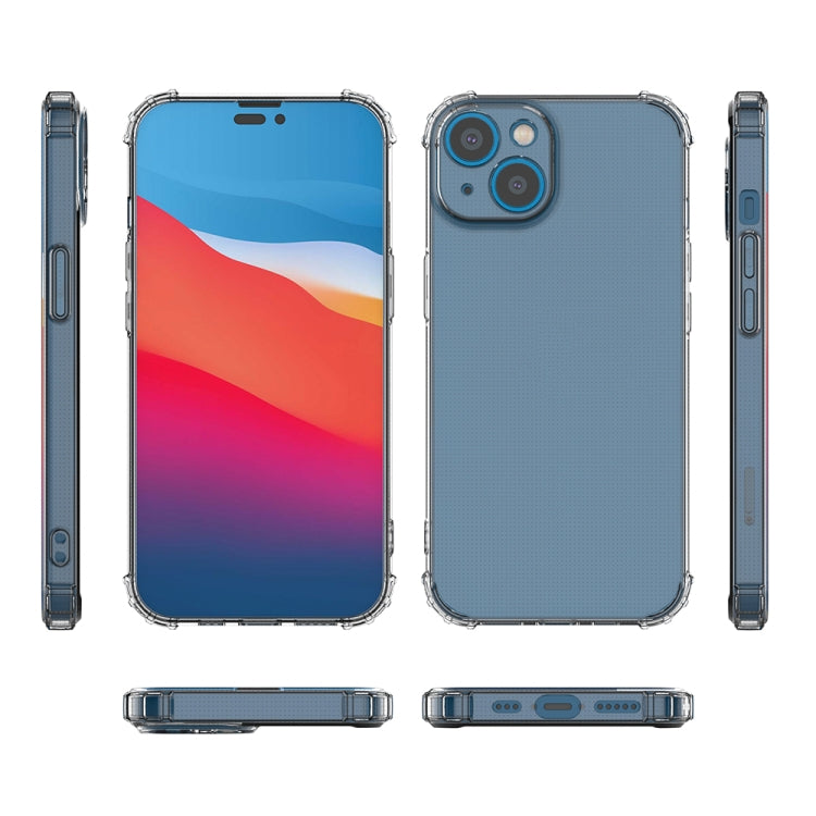 جراب هاتف شفاف مقاوم للصدمات من مادة TPU، مناسب لأجهزة iPhone 14 وiPhone 14 Plus وiPhone 14 Pro وiPhone 14 Pro Max