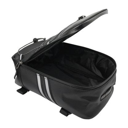 Motorcycle Waterproof PU Leather Rack Rear Carrier Bag, Capacity: 8L with Rain Cover, 8L