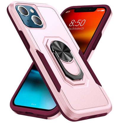 جراب هاتف متين مقاوم للصدمات مع مسند حلقي، مناسب لأجهزة iPhone 14 وiPhone 14 Plus وiPhone 14 Pro وiPhone 14 Pro Max