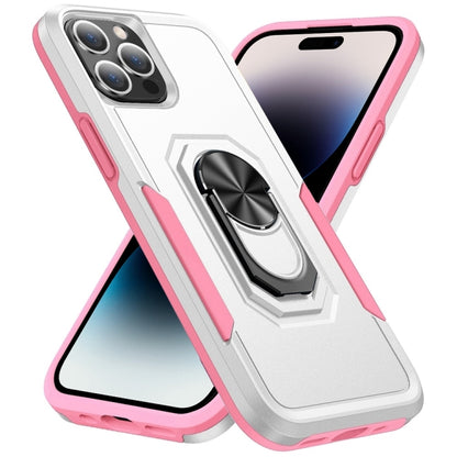 جراب هاتف متين مقاوم للصدمات مع مسند حلقي، مناسب لأجهزة iPhone 14 وiPhone 14 Plus وiPhone 14 Pro وiPhone 14 Pro Max