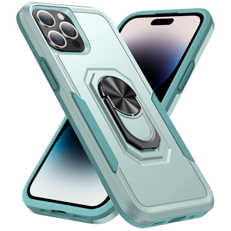 جراب هاتف متين مقاوم للصدمات مع مسند حلقي، مناسب لأجهزة iPhone 14 وiPhone 14 Plus وiPhone 14 Pro وiPhone 14 Pro Max