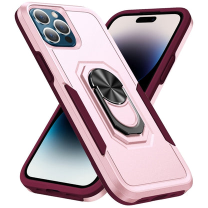 جراب هاتف متين مقاوم للصدمات مع مسند حلقي، مناسب لأجهزة iPhone 14 وiPhone 14 Plus وiPhone 14 Pro وiPhone 14 Pro Max