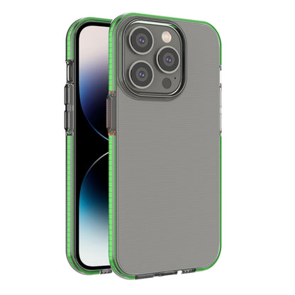 جراب هاتف شفاف من مادة TPU بلونين، لهاتف iPhone 14 Pro Max