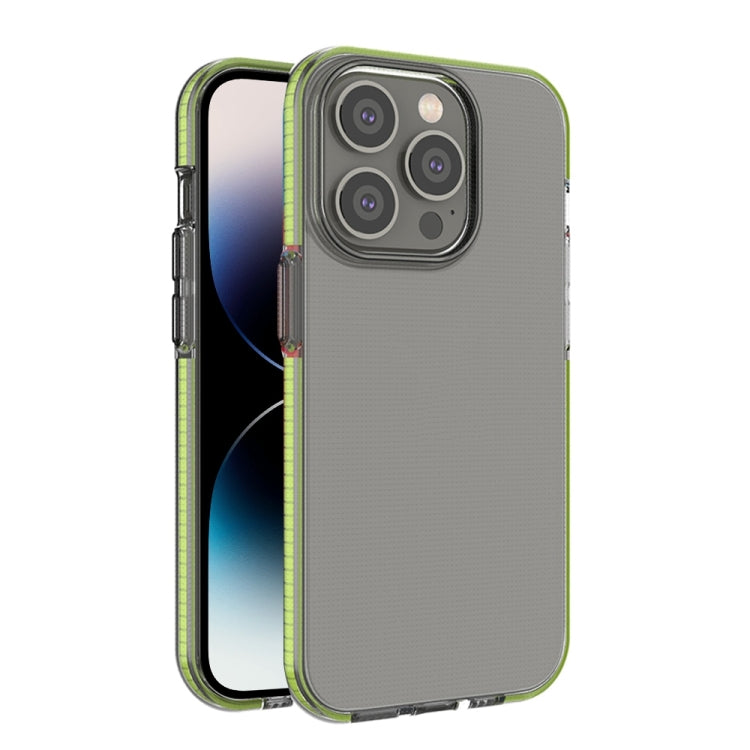 جراب هاتف شفاف من مادة TPU بلونين، لهاتف iPhone 14 Pro Max
