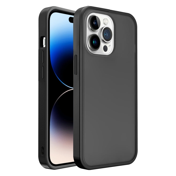 جراب هاتف شفاف بملمس الجلد غير اللامع، مناسب لأجهزة iPhone 14 وiPhone 14 Plus وiPhone 14 Pro وiPhone 14 Pro Max