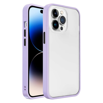 جراب هاتف شفاف بملمس الجلد غير اللامع، مناسب لأجهزة iPhone 14 وiPhone 14 Plus وiPhone 14 Pro وiPhone 14 Pro Max