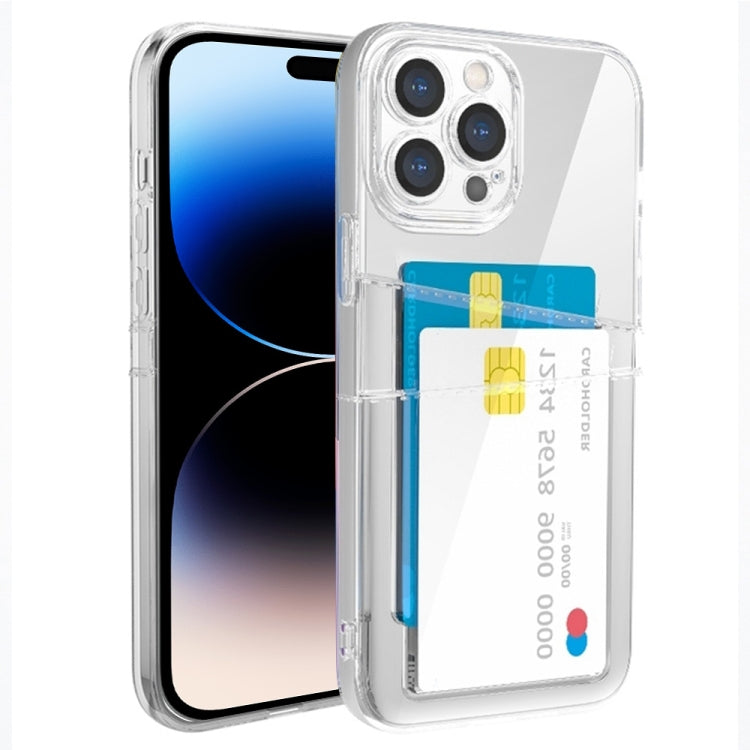 Dual Card TPU Phone Case, For iPhone 14, For iPhone 14 Plus, For iPhone 14 Pro, For iPhone 14 Pro Max