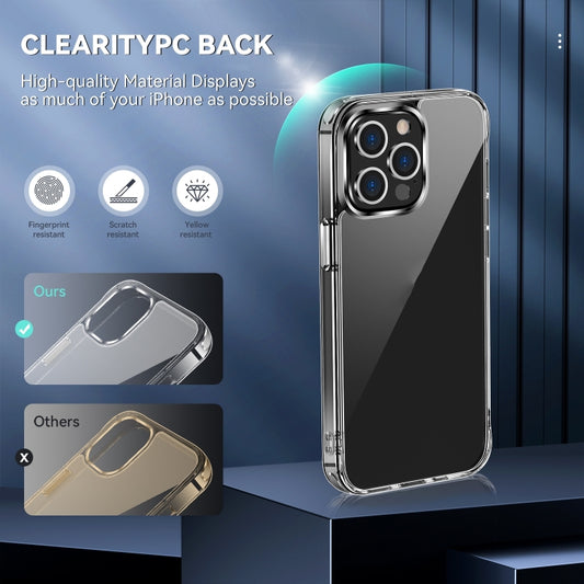 جراب هاتف شفاف مقاوم للصدمات من مادة TPU + PC، مناسب لهاتف iPhone 14 Pro Max، وiPhone 14 Pro، وiPhone 14 Plus، وiPhone 14